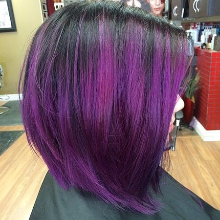 Amazing Black to Violet Ombre
