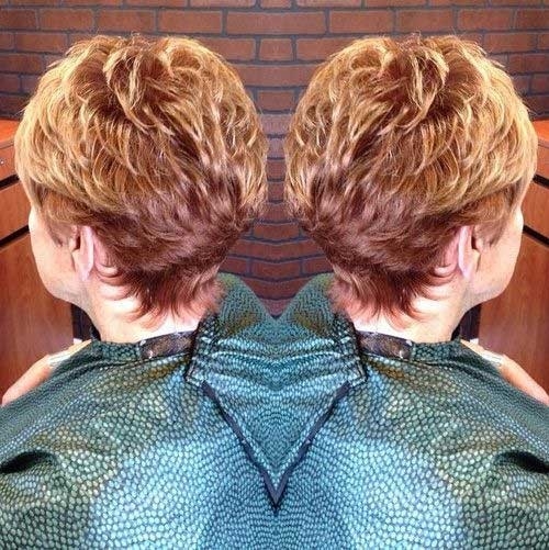 Ginger Short Haircut Back View for Ladies Over