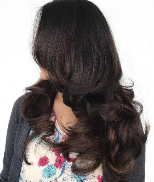 Long Layered Hair with Midshaft to End Curls