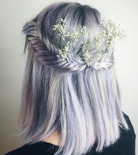 Prom Hairtyles for Lavender Hair Color