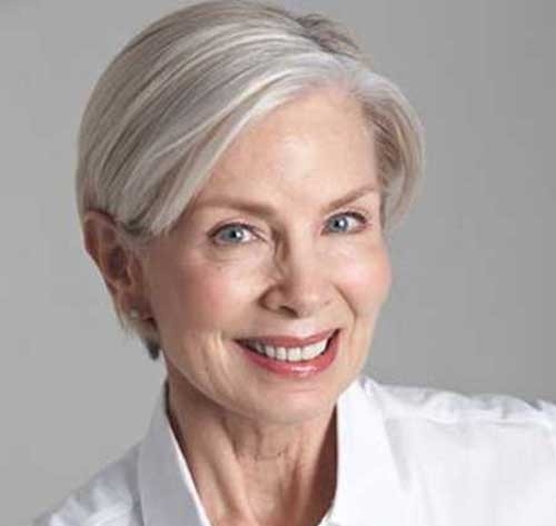 Short Haircut for Older Women with Straight Hair