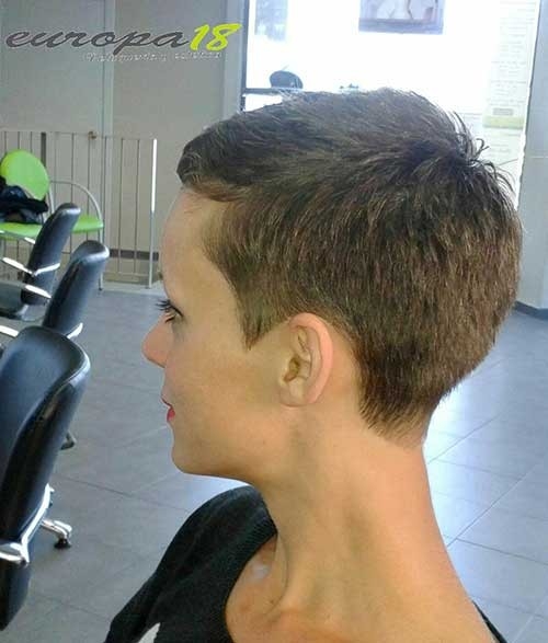 Woman with Buzzed Hair