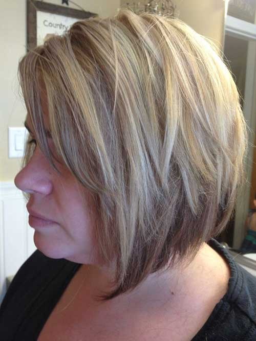A Line Blonde Bob Hairstyle