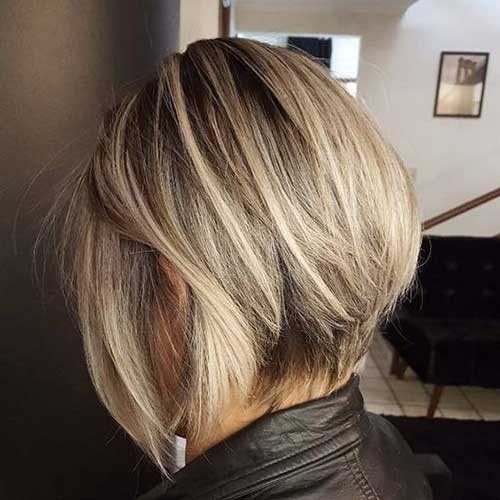Inverted Blonde Bob Hairstyle
