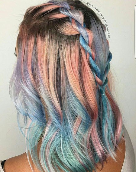 Multi colored Braided Hair