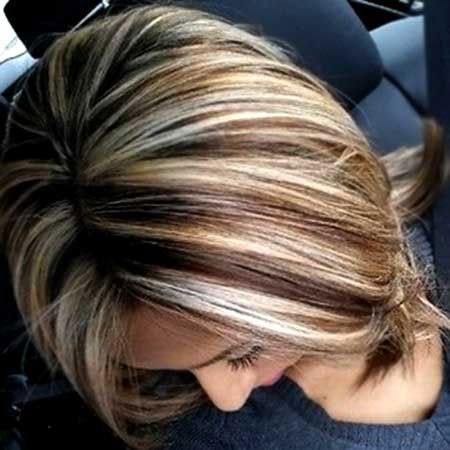 Blonde and Brown Highlights
