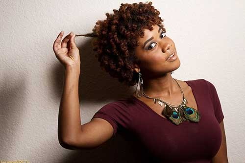 Chic Short Black Natural Hairstyle with Curls