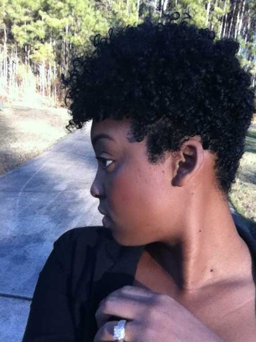 Cool Blue Black Hair with Tapered Style