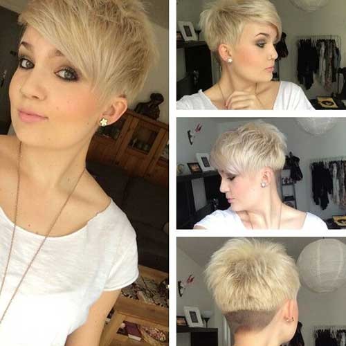 Layered Short Pixie Haircut with Undercut