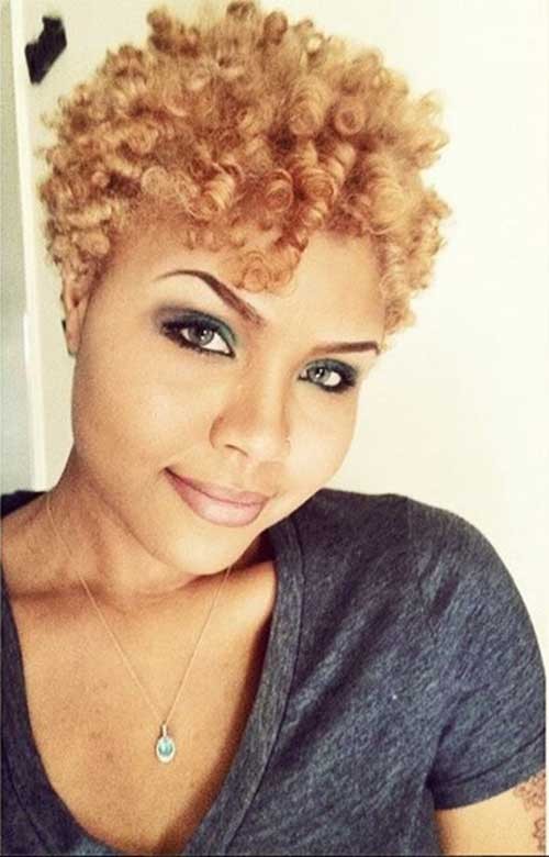 Lovely Blonde Natural Curls for Black Girls