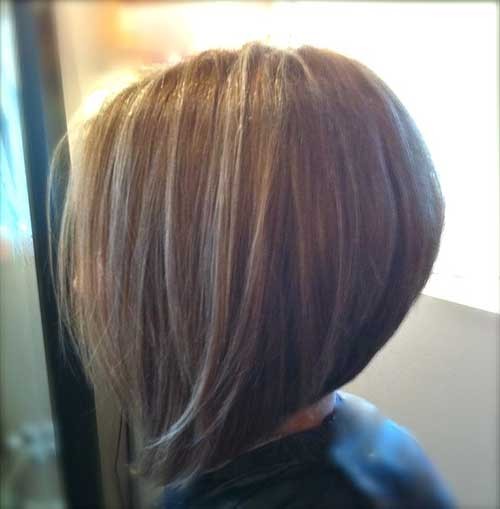 Simple Graduated and Stacked Bob Hairstyle