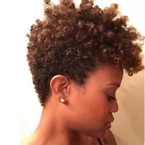 Tapered Natural Hairstyle with Black Short Hair
