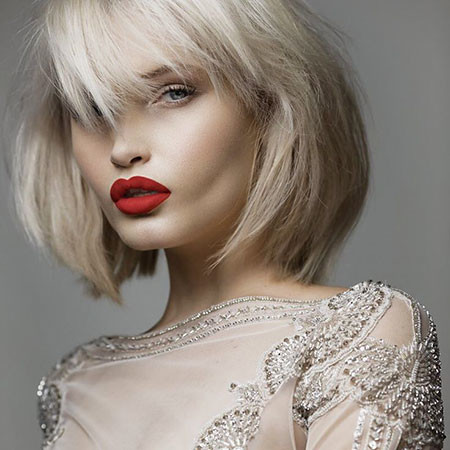 Short Platinum Blonde Hairstyles  www