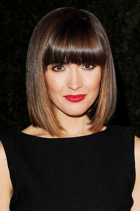 Short to Medium Hairstyles with Bangs