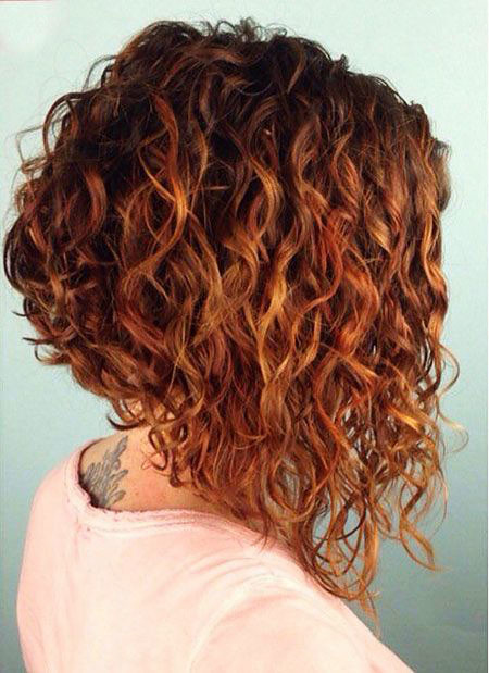 Inverted Curly Bob