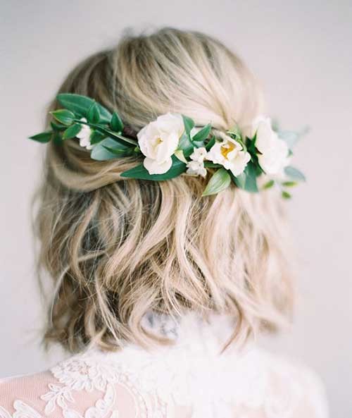 Wedding Hairstyle with Flowers