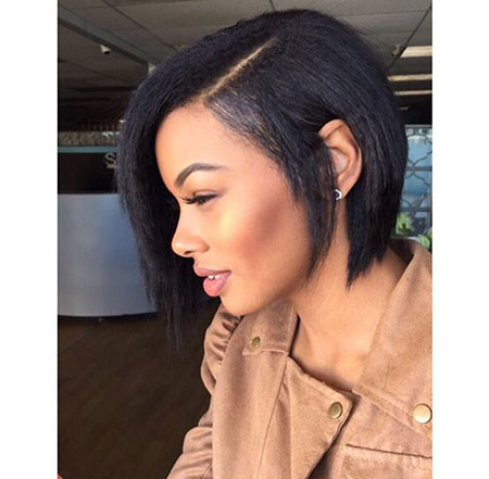 Bobs On Relaxed Hair