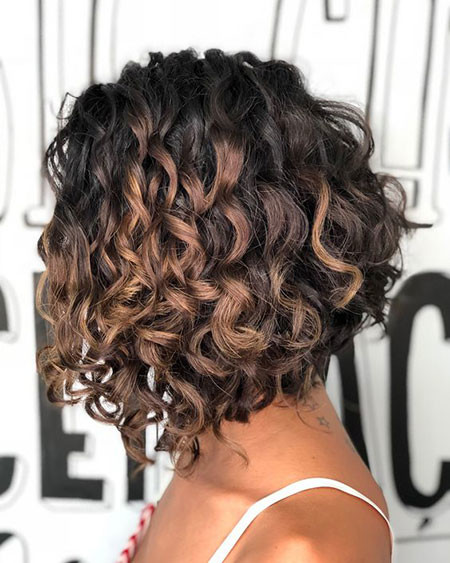 Curly Angled Bobs