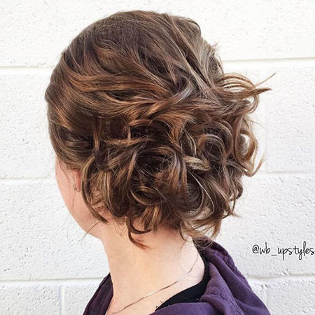 Curly Updo for Short Hair