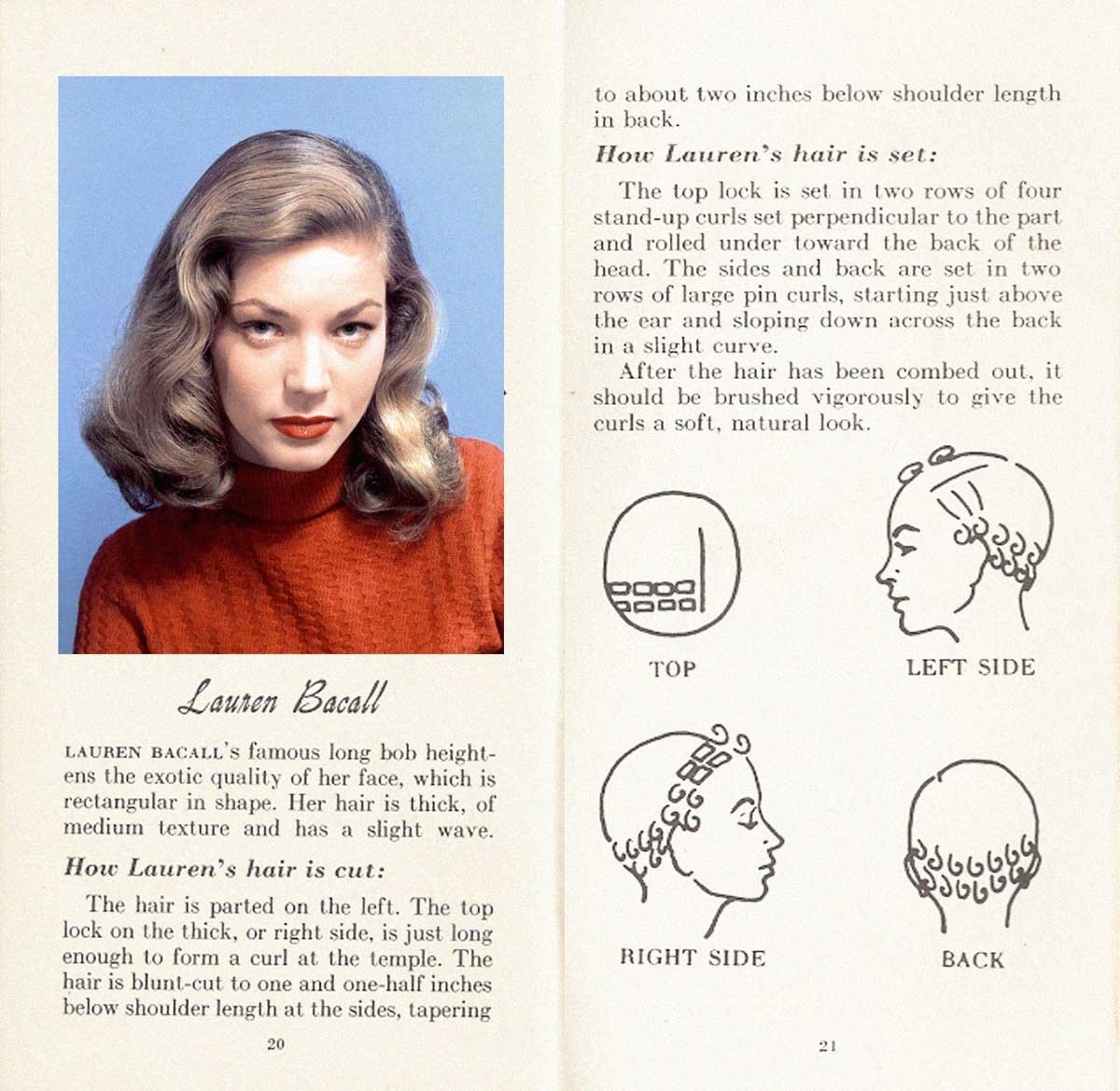 Lauren Bacall Hairstyle