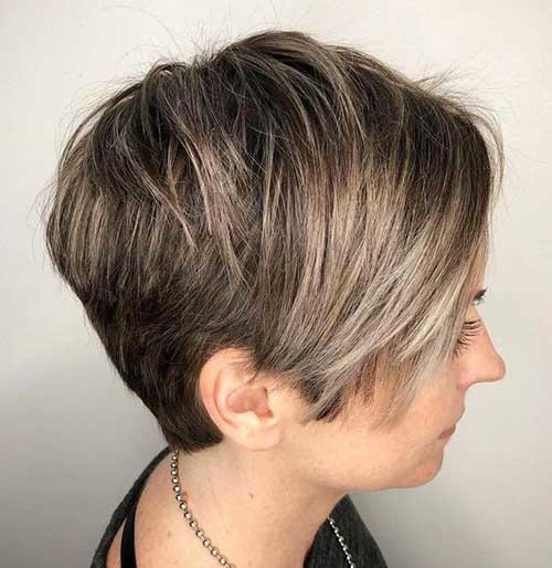 Layered Stacked Short Hairstyle