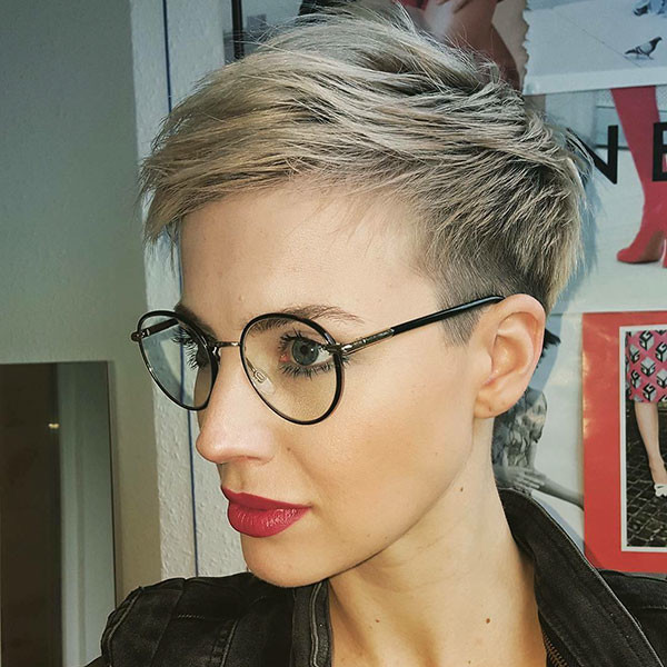Pixie HairCut with Glasses
