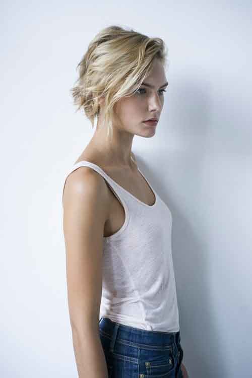 Short blonde hair for oval face