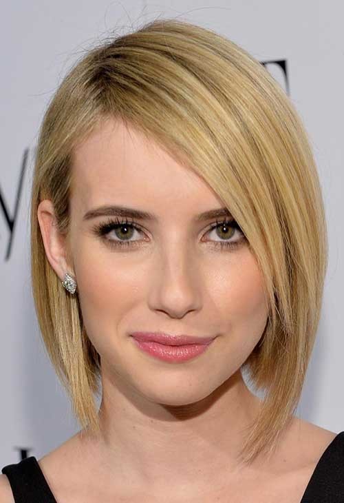 Emma Roberts Hairstyle for Fine Bob Hair