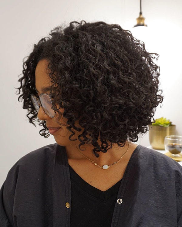 Hairstyle for Short Natural Curly Hair