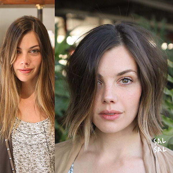 Ombre Colored Short Hair
