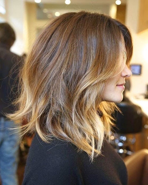 14 brown to blonde ombre short hair