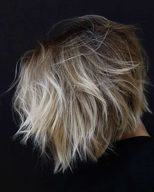 16 ombre short hair brown to blonde