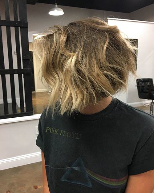 17 blonde and brown highlights on short hair