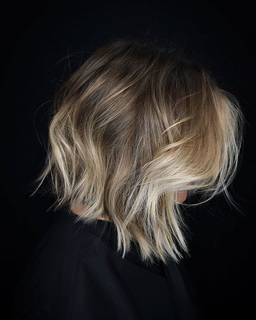 22 ombre brown to blonde short hair