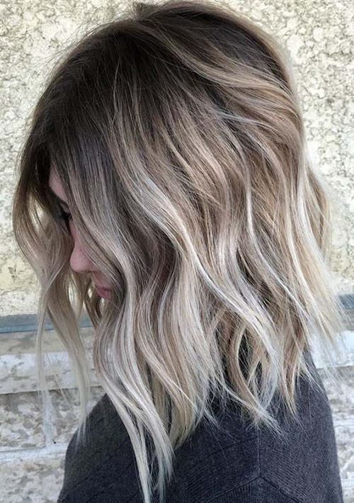 30 short brown hair with blonde highlights