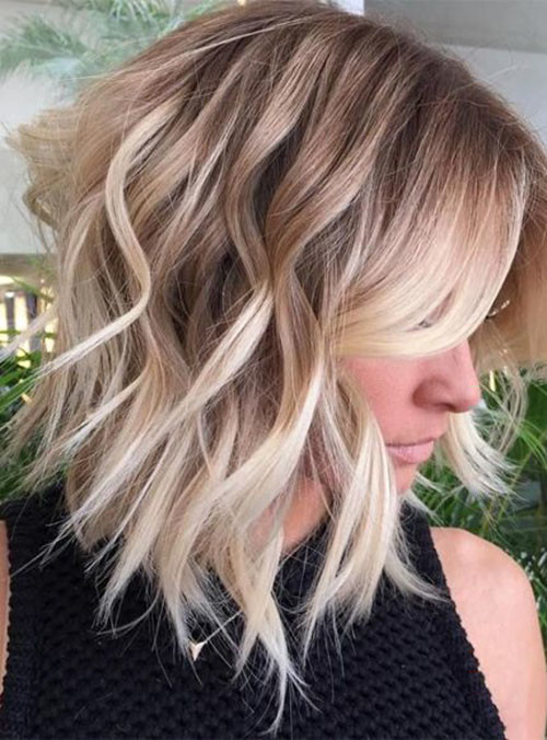 40 short brown hair with blonde highlights