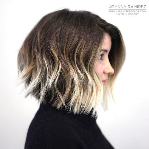 43 ombre brown to blonde short hair