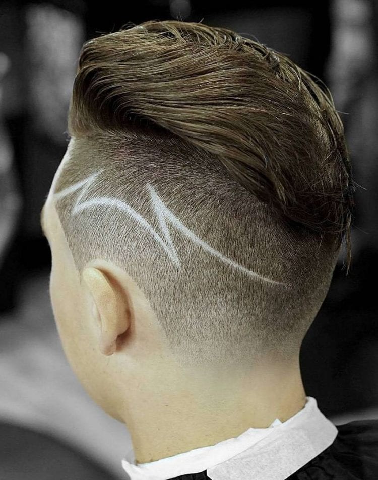 Abstract Bolt Haircut Design