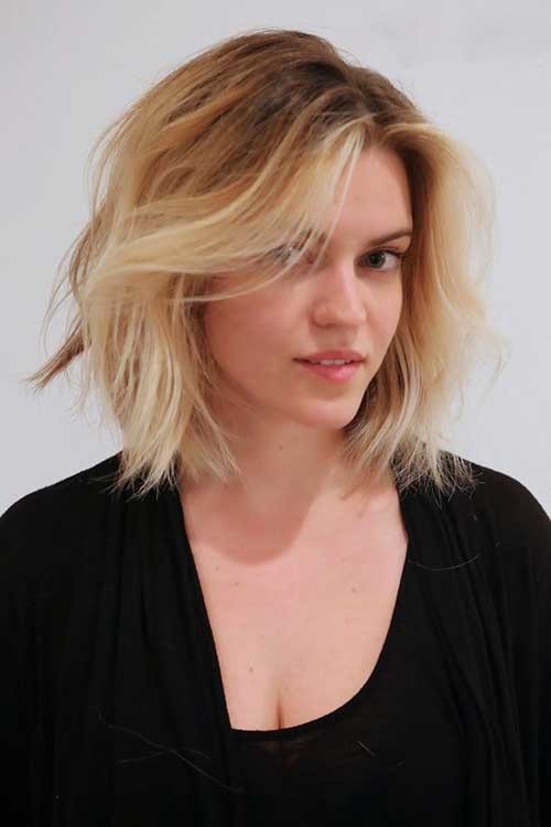 Blonde Bob Hairstyle with Ombre