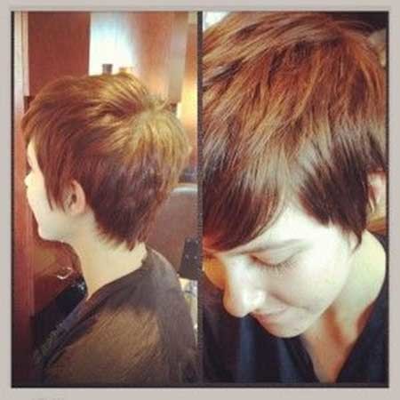 Bouncy Chic Pixie Haircut with Messy Top