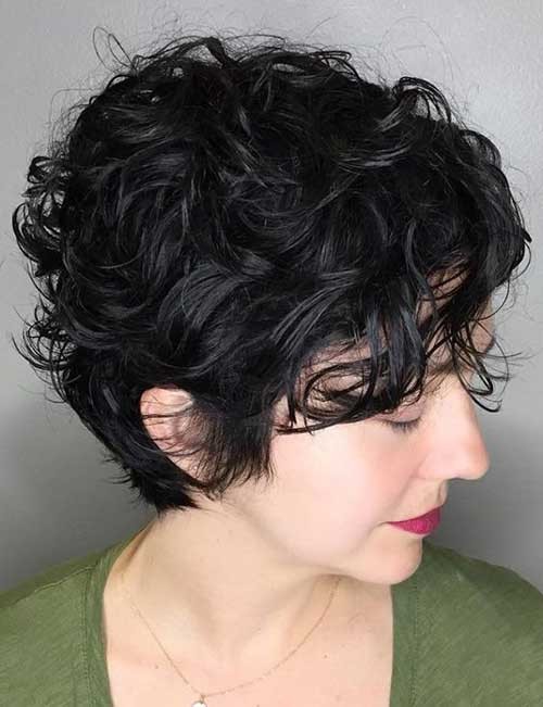 Cute Short Hairstyle Curly