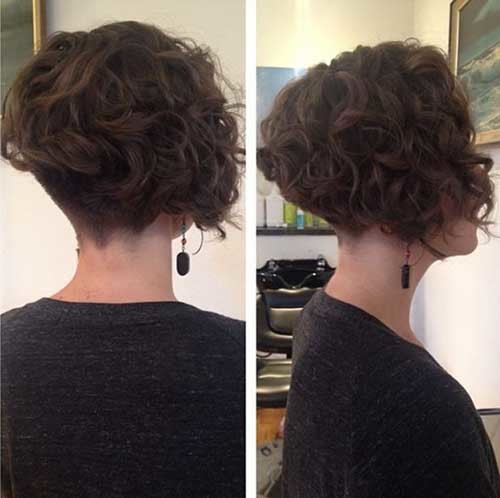 Inverted Short Curly Hair