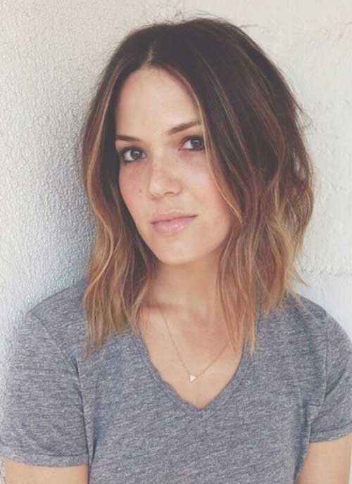 Long Inverted Bob with Ombre Hair