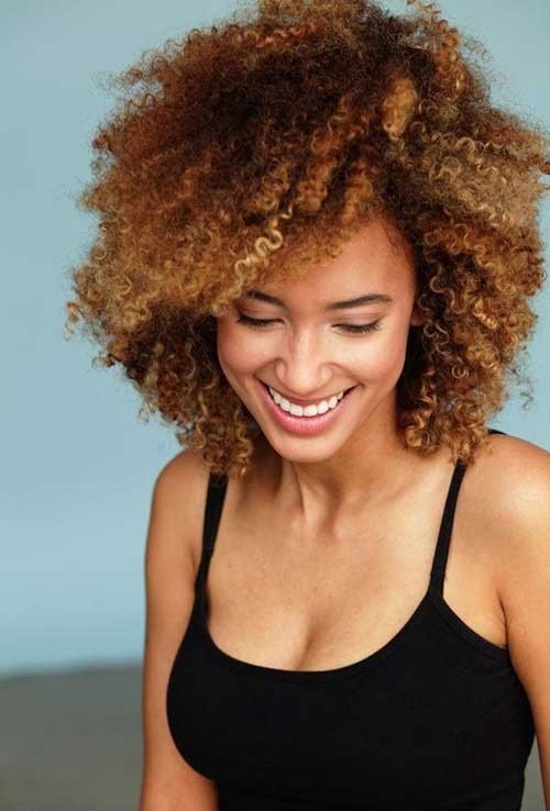 Natural Short Curly Haircut for Black Women