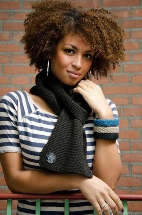 Short Afro Curly Natural Hairstyle