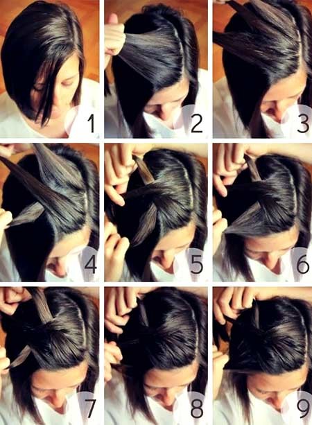 The Short Pouf Braid Hairstyle for Girls