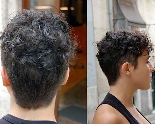 Very Short Curly Hairstyle