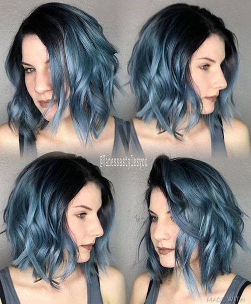 22 short blue hairstyles