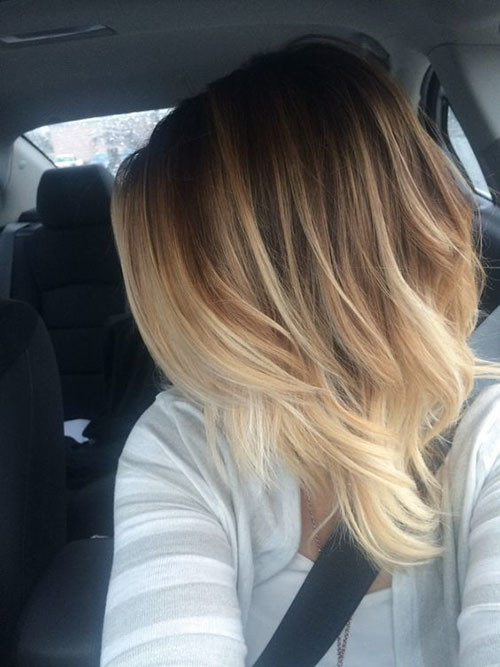 31 brown to blonde ombre short hair