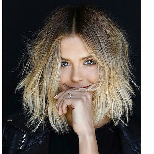 35 brown to blonde ombre short hair